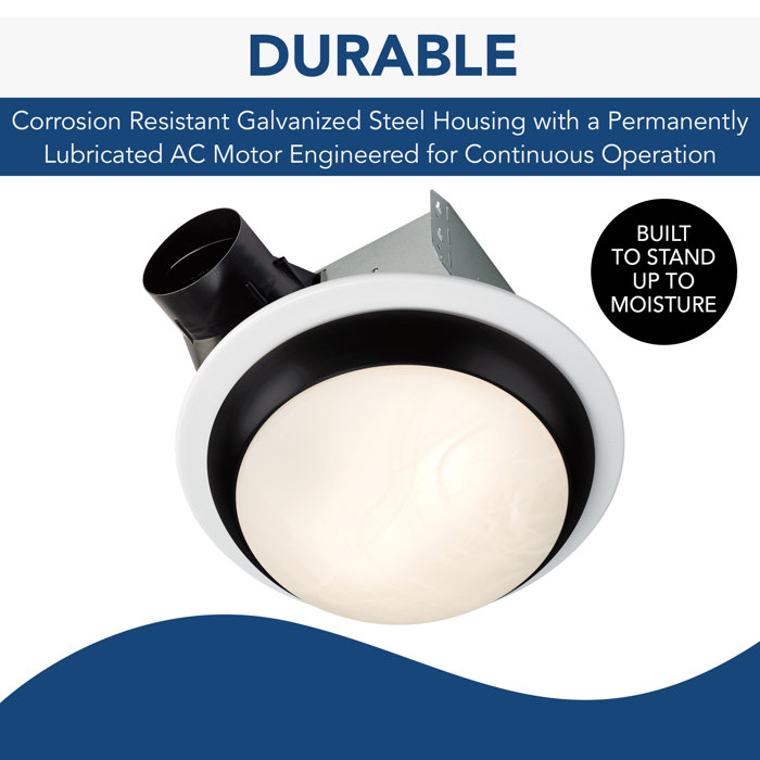 BroanNutone AR80MB Roomside Series 80 CFM 1.0 Sones Decorative